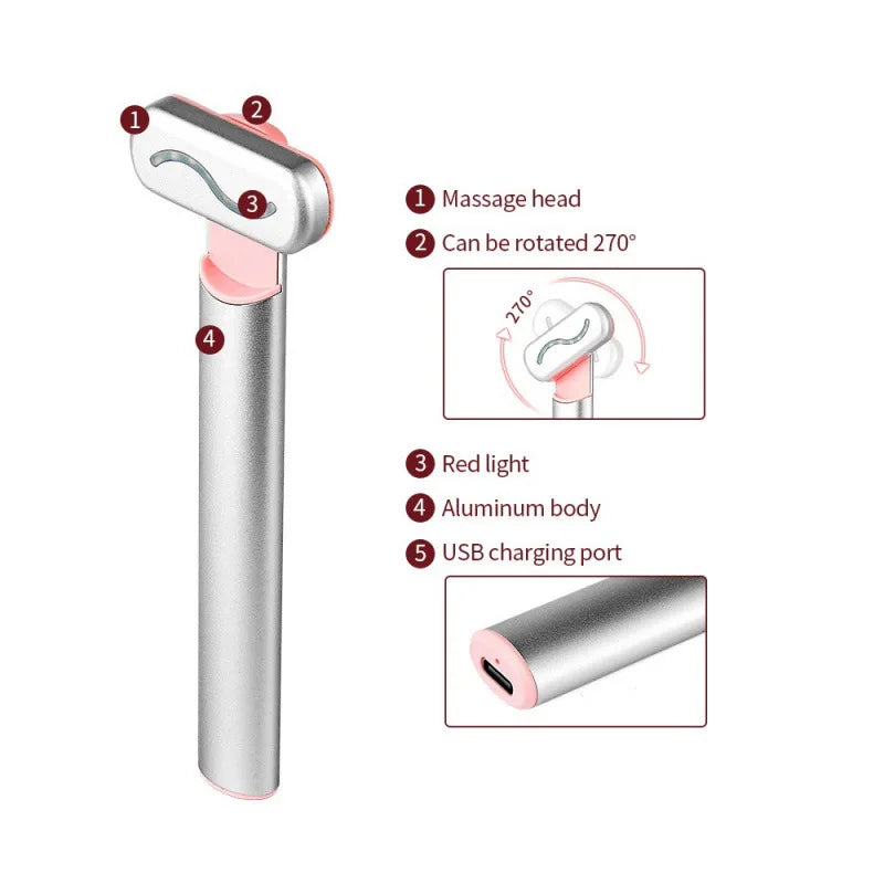 LaserWave 4-in-1 Red Light Therapy Facial Wand