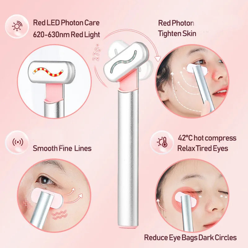 LaserWave 4-in-1 Red Light Therapy Facial Wand