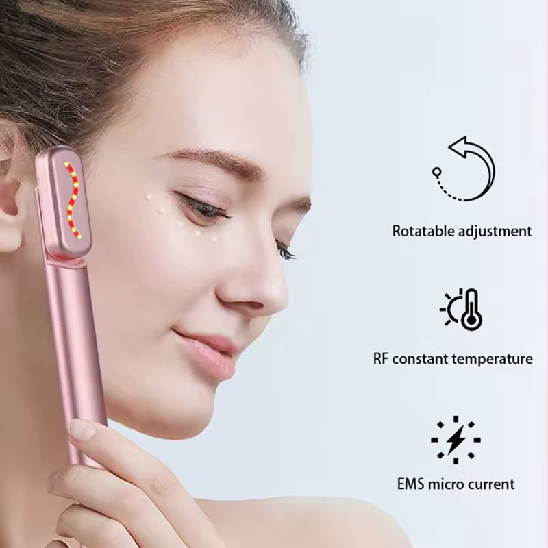 LaserWave 4-in-1 Microcurrent Red Light Therapy Facial Wand
